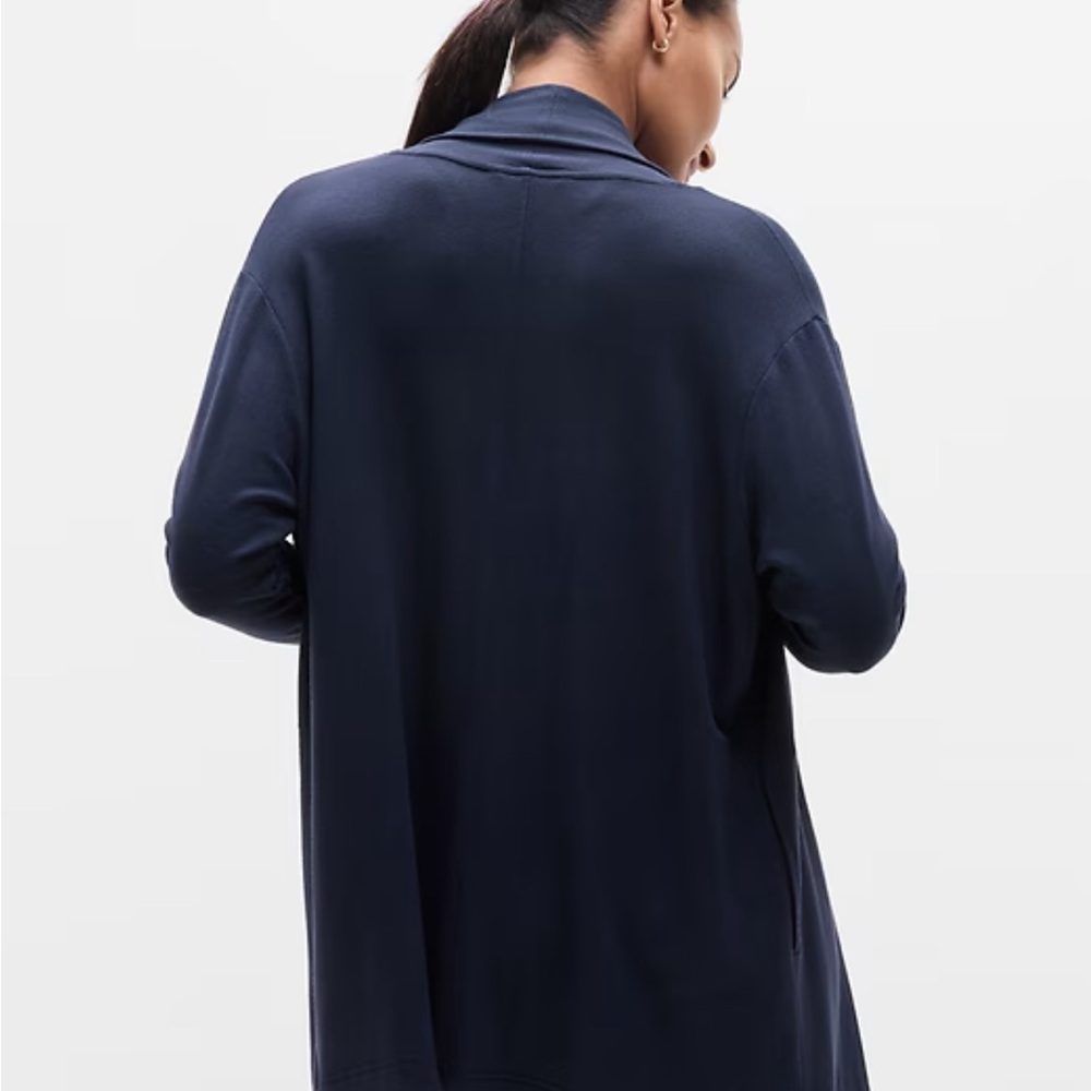 Athleta Pranayama Restore Wrap cardigan navy blue 2X - Picture 2 of 11